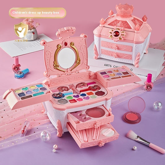 Girls' Cosmetics Can Store Makeup Box Toys Suit