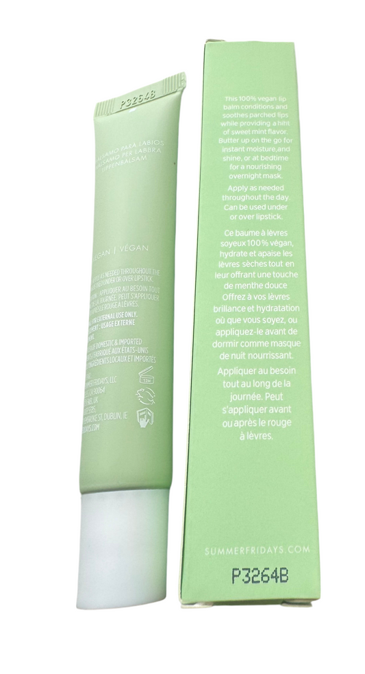 Summer Fridays Lip Butter Balm Sweet Mint 0.5 Oz.