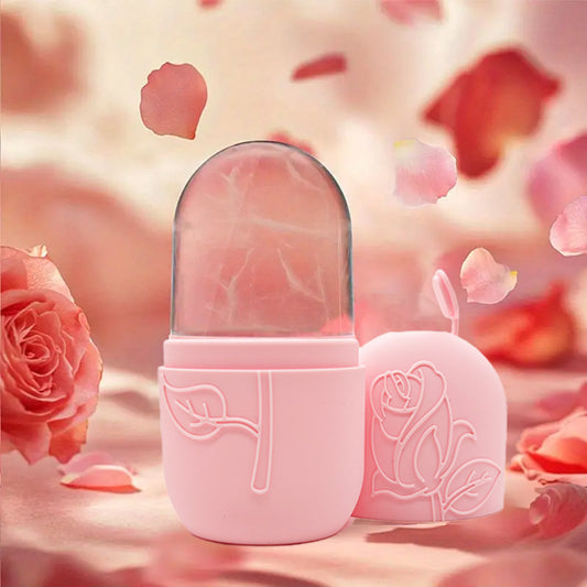 Facial Ice Tray Massager Facial Roller For Relieving Puffiness