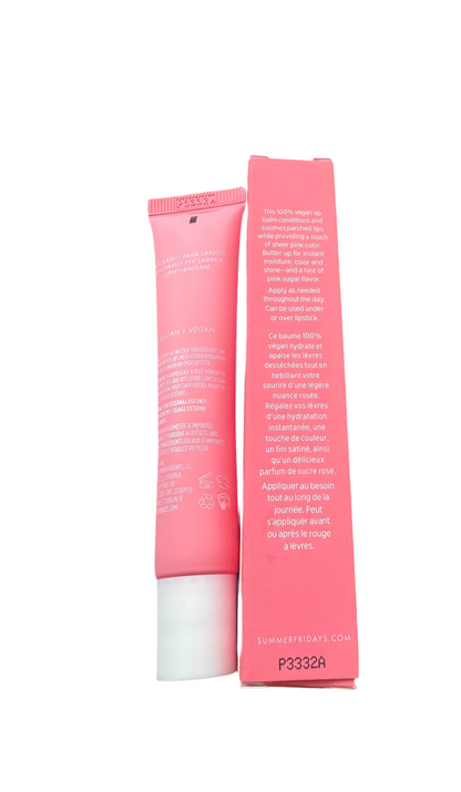 Summer Fridays Lip Butter Balm Pink Sugar 0.5 Ozs. New In The Box