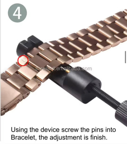 Avu Le Vu For Apple Watch Series 10 46MM Band, Bezel CASE) Zircon Crystal GOLD