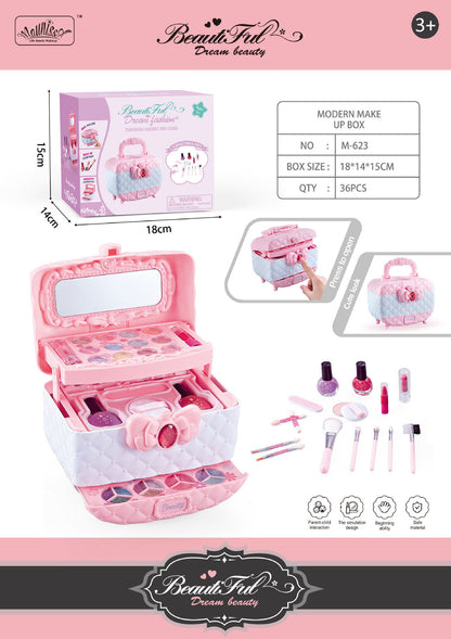 Girls' Cosmetics Can Store Makeup Box Toys Suit