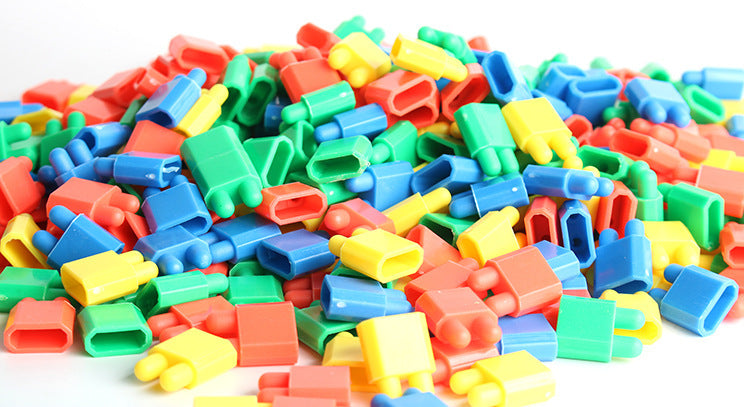 Children's Puzzle Assembly Plastic Building Block Set