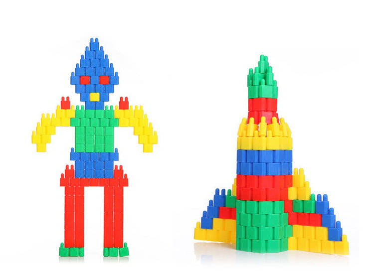 Children's Puzzle Assembly Plastic Building Block Set