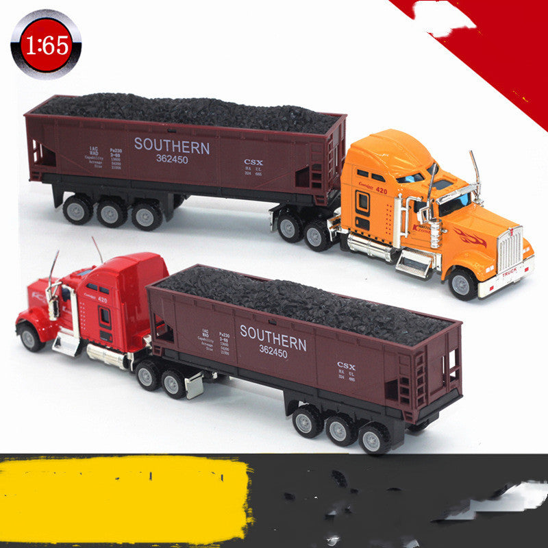 Alloy Car Model Container Truck Flatbed Truck Model