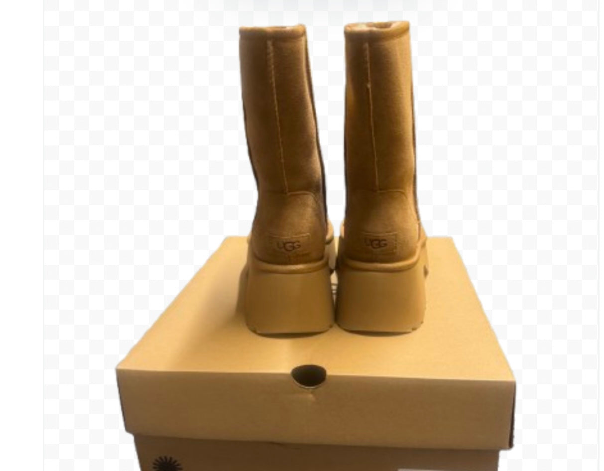UGG Classic New Heights Short Boot (Women) Size 10 Chestnut New in the box.