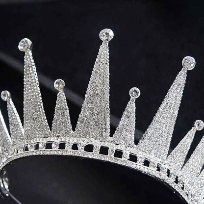 Luxury Sparkling Crystal Floral Bridal Jewelry Sets Rhinestone Tiaras Crown