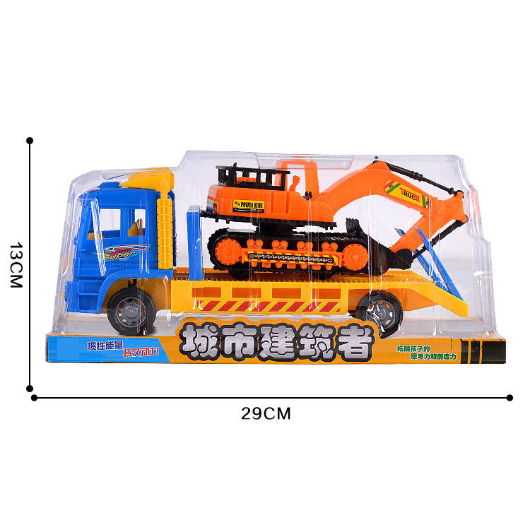 Rotatable Inertia Fire Ladder Truck Toys