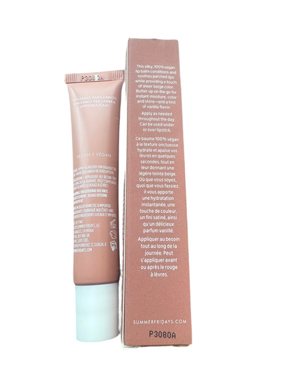 Summer Fridays Lip Butter Balm  Vanilla Beige  NEW Net Wt 0.5 Ozs