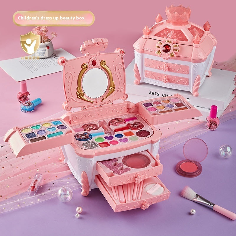 Girls' Cosmetics Can Store Makeup Box Toys Suit