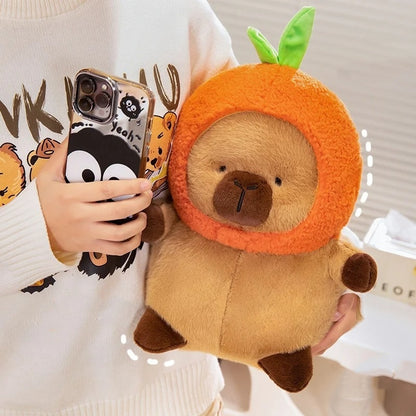 Capabala Capybara Wearing Hat Orange Hat Girls' Plush Toys Doll