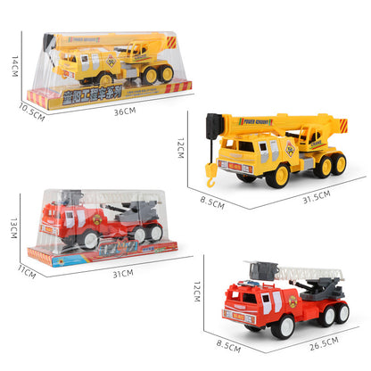 Rotatable Inertia Fire Ladder Truck Toys