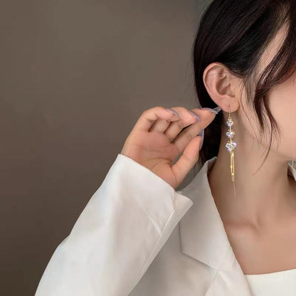 Butterfly Rhinestone Rhinestone Earrings Women