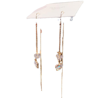 Butterfly Rhinestone Rhinestone Earrings Women