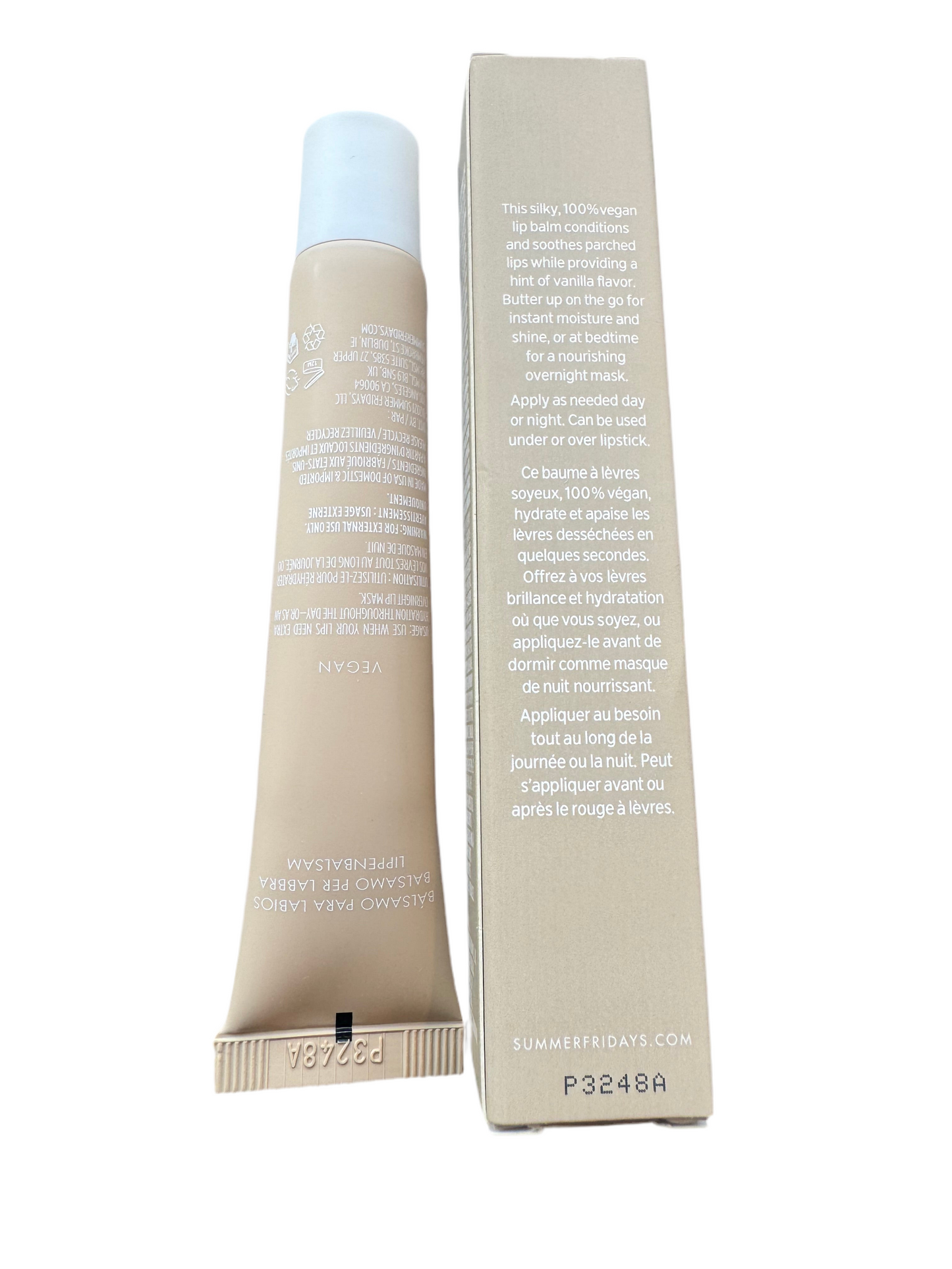 Summer Fridays Lip Butter Balm Vanilla 0.5 Oz. New In Box