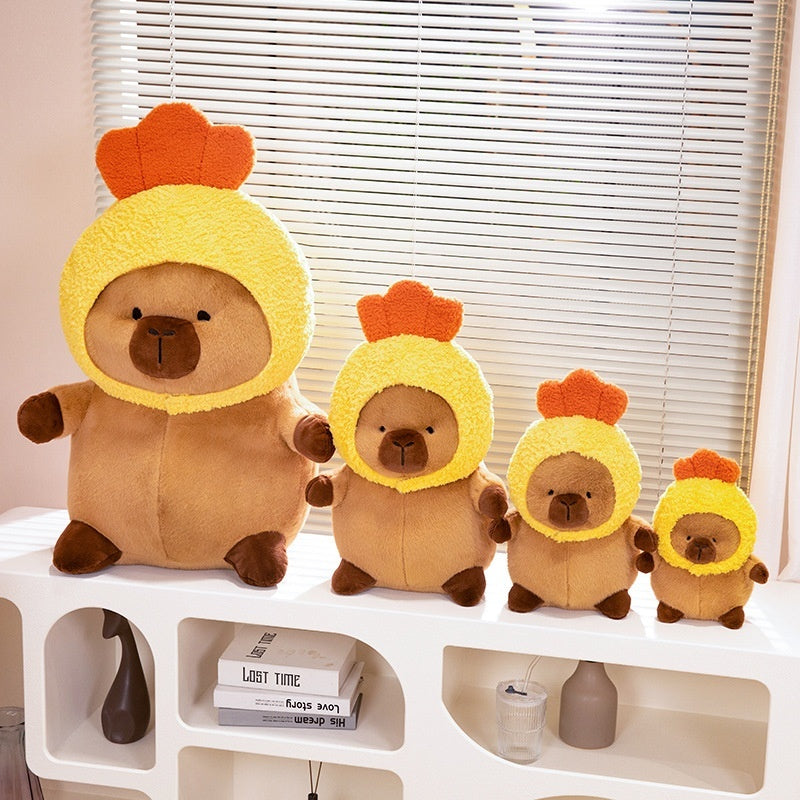 Capabala Capybara Wearing Hat Orange Hat Girls' Plush Toys Doll