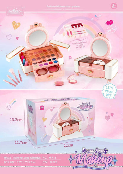 Girls' Cosmetics Can Store Makeup Box Toys Suit