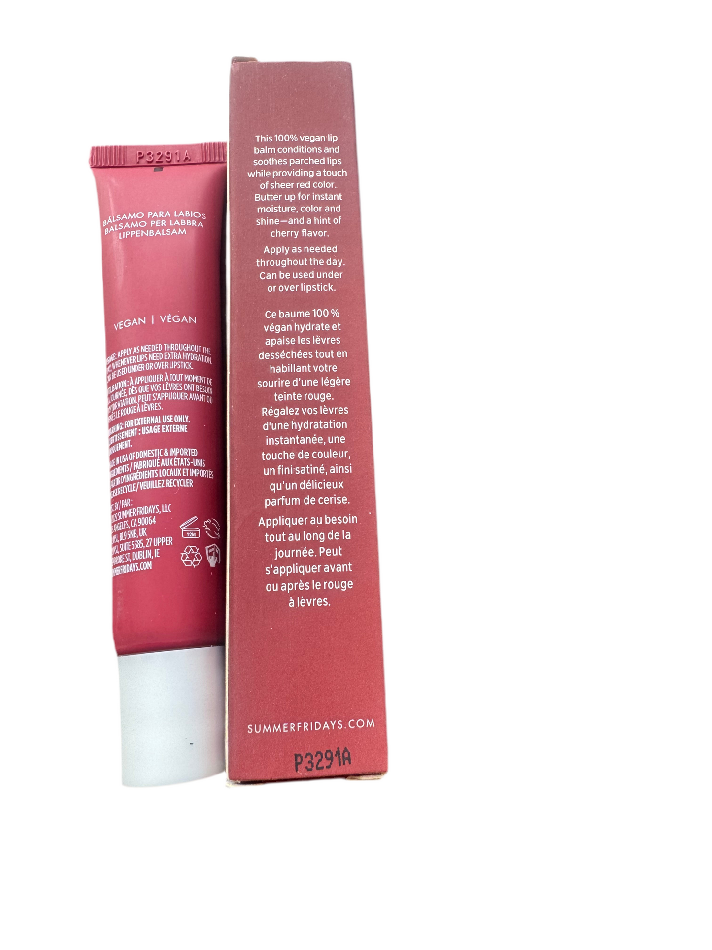 Summer Fridays Lip Butter Balm Cherry 0.5 Oz New In Box