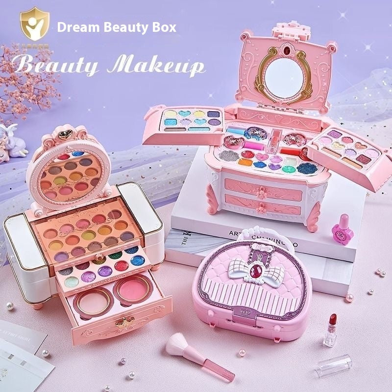 Girls' Cosmetics Can Store Makeup Box Toys Suit