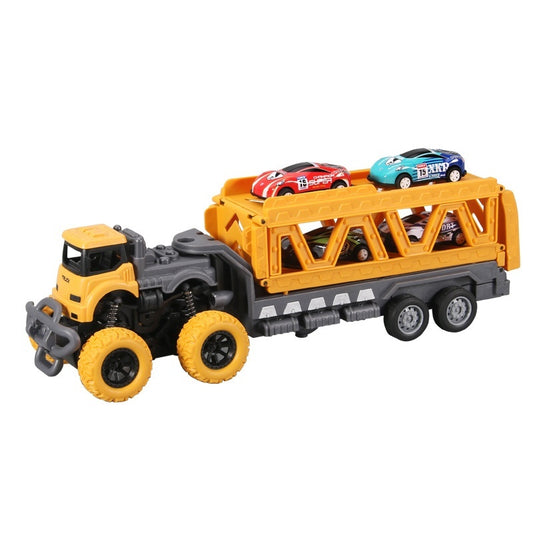 Children's Oversized Catapult Truck Deformation Folding Track Alloy Car Model Storage Truck Toy