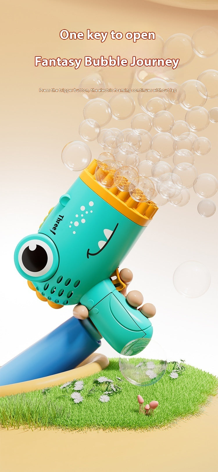 40-hole Bubble Machine Children's Automatic Handheld Boys And Girls Toys