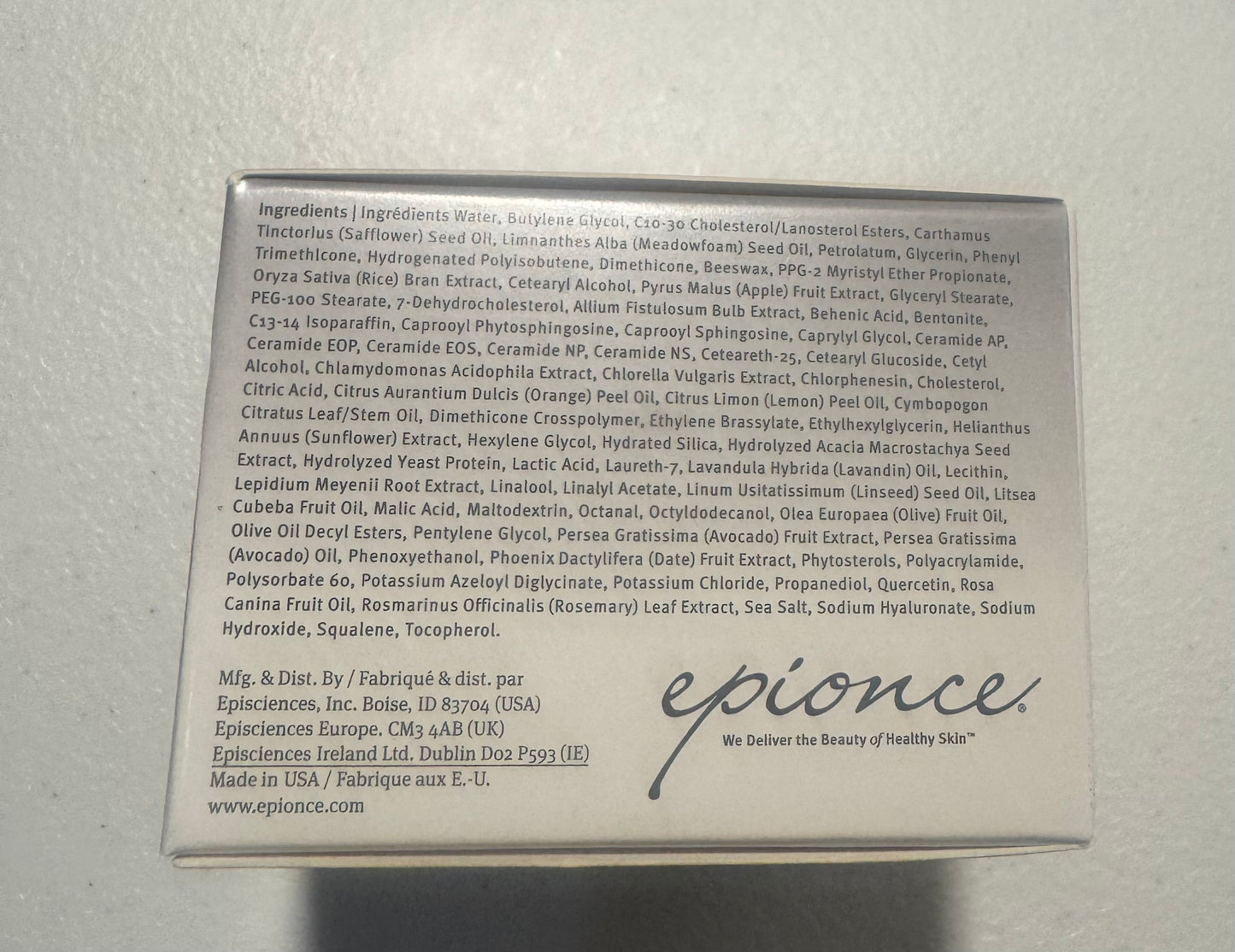 Epionce Intensive Nourishing Cream 1.7 oz New