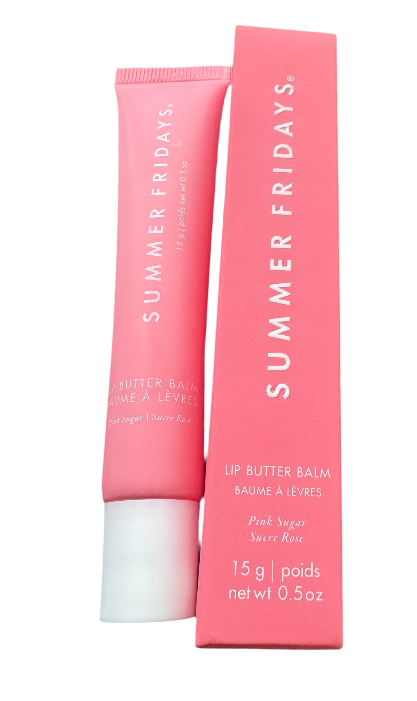 Summer Fridays Lip Butter Balm Pink Sugar 0.5 Ozs. New In The Box