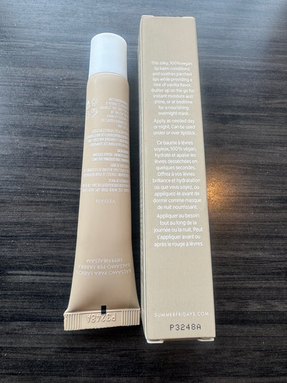 Summer Fridays Lip Butter Balm Gift Bag 4 Units Sweet Mint Vanilla Brown Sugar Birthday Cake 0.5 Oz New