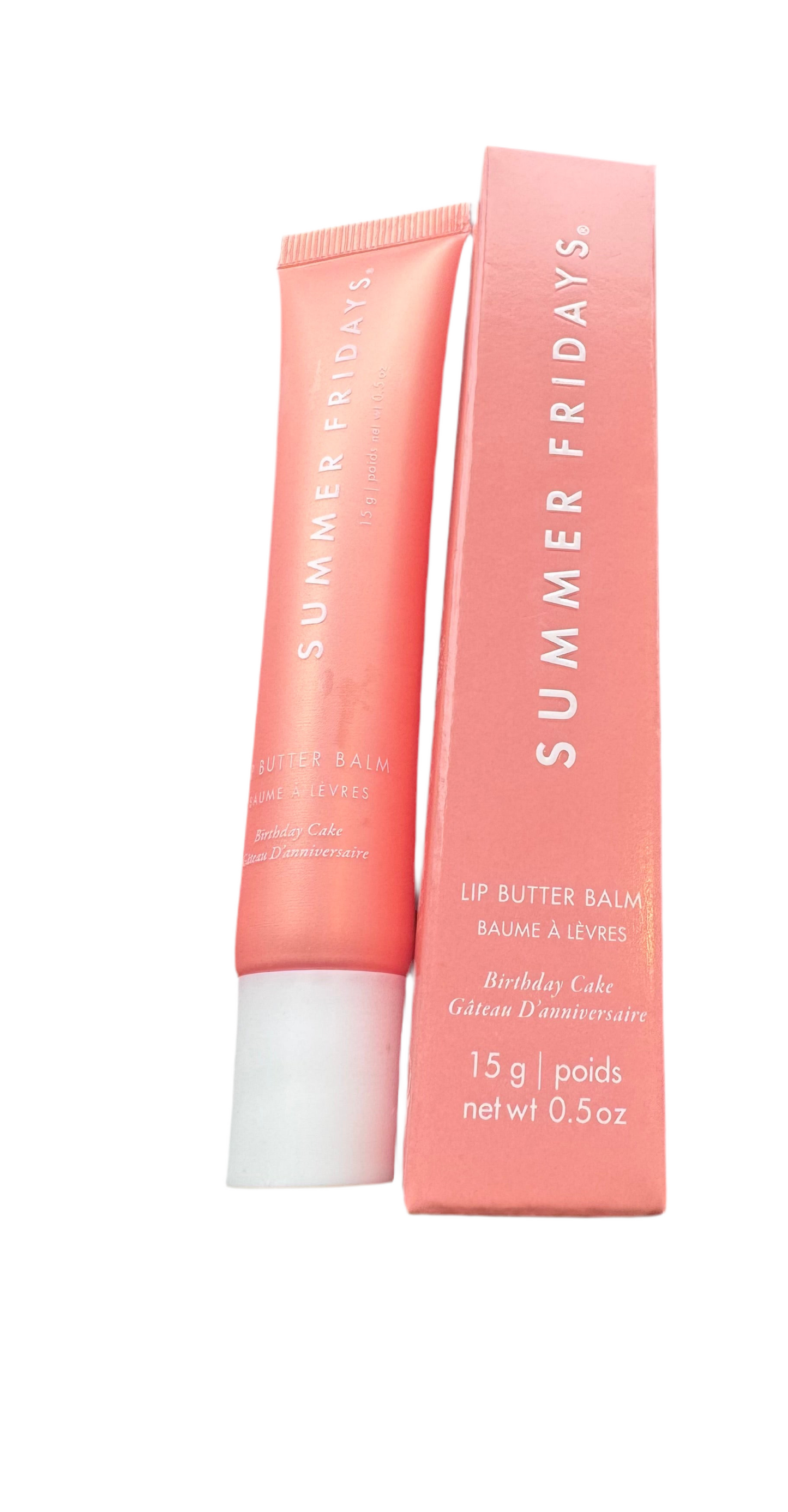 Summer Fridays Lip Butter Balm Birthday Cake 0.05 Oz. New In Box