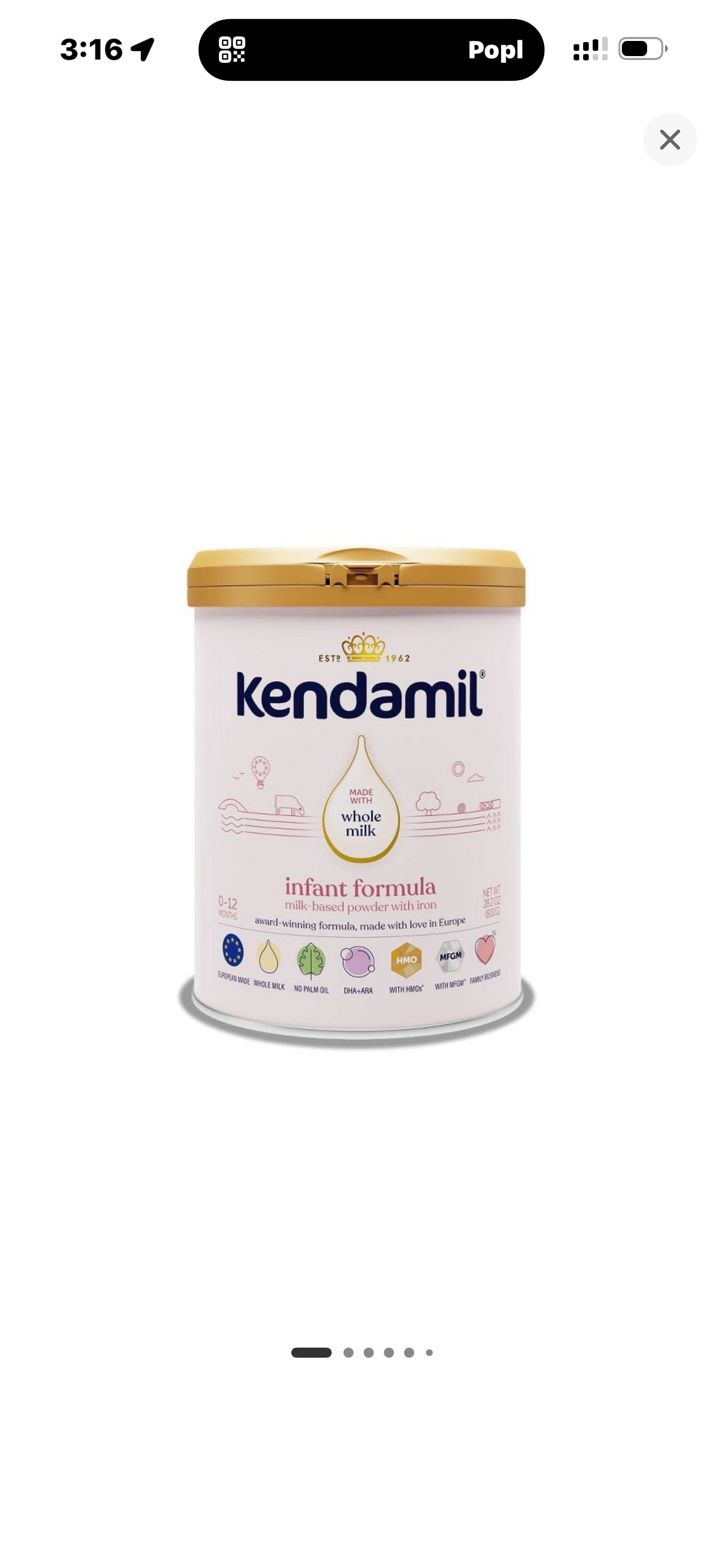 KENDAMIL INFANT FORMULA POWDER 28.2 OZS NEW EXPIRATION 7/30/2027