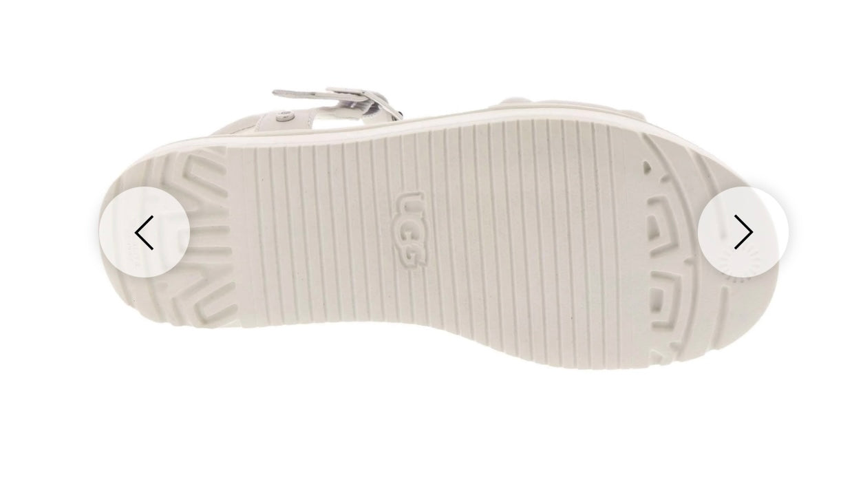 UGG Zayne Ankle Strap Sandal Cream Size 9.5 NIB Avu Le Vu