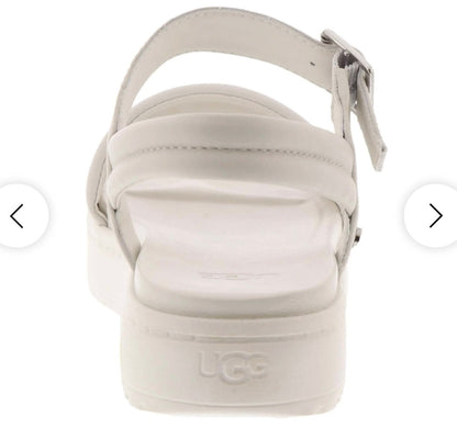UGG Zayne Ankle Strap Sandal Cream Size 9.5 NIB Avu Le Vu