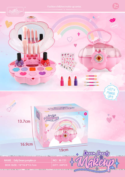 Girls' Cosmetics Can Store Makeup Box Toys Suit