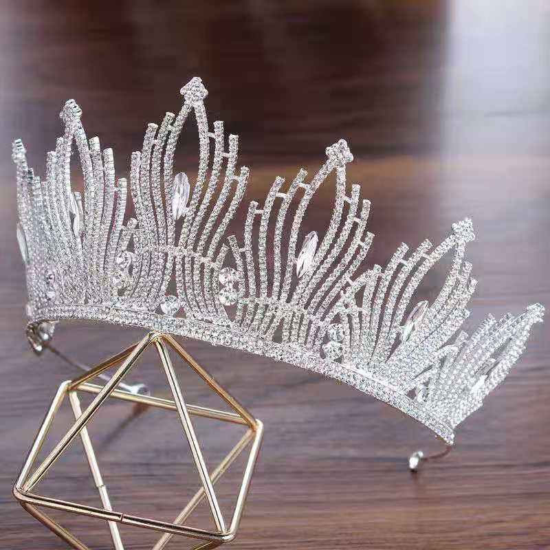 Shiny Bride Tiaras Crowns Crystal Wedding Hair Accessories