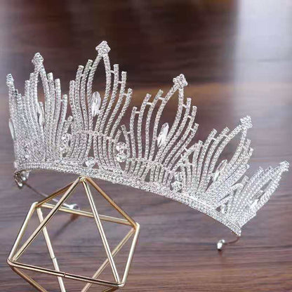 Shiny Bride Tiaras Crowns Crystal Wedding Hair Accessories