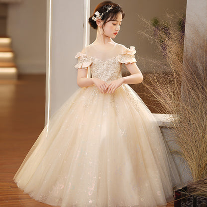 Spandex Princess Dress For Girls Tulle Tutu