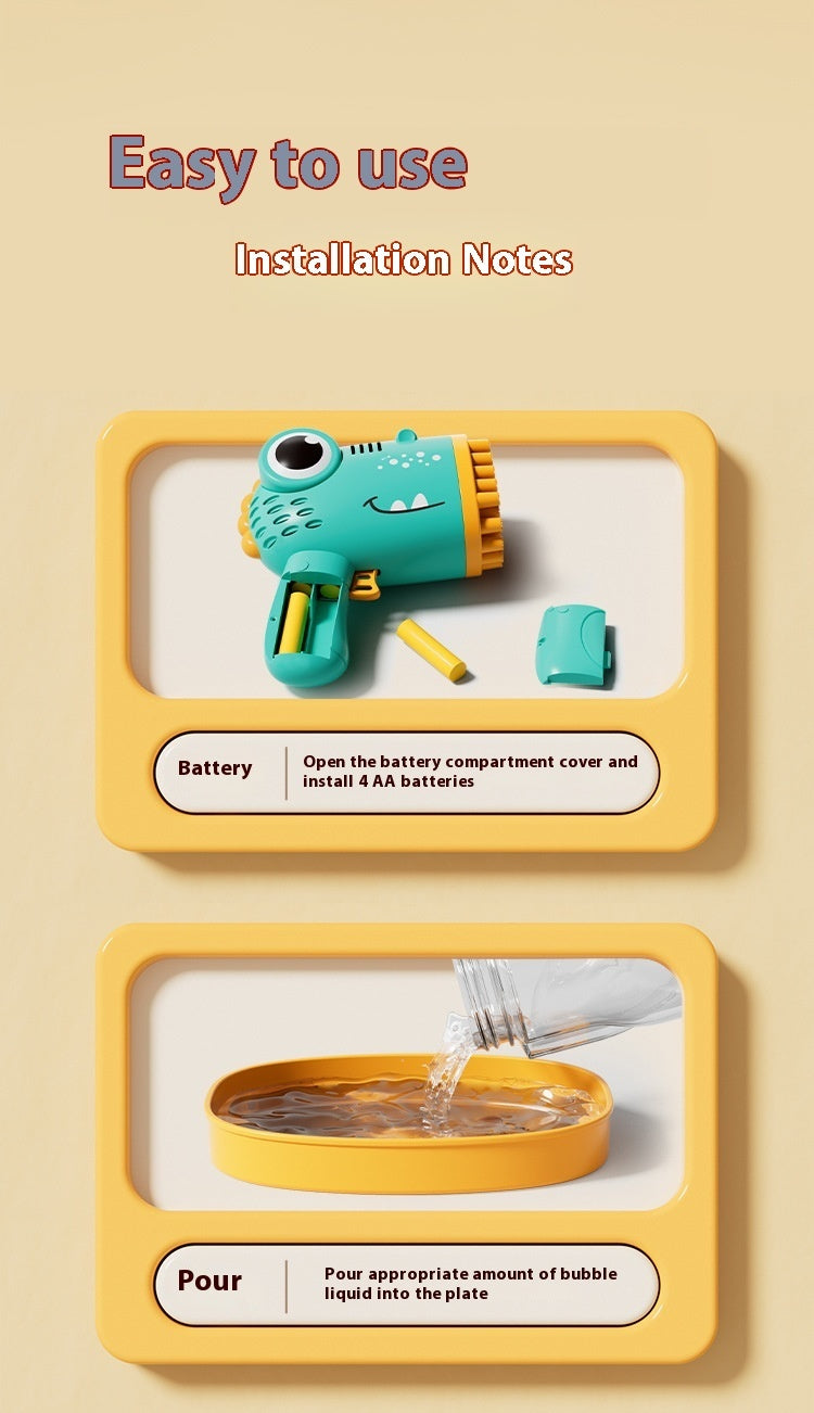 40-hole Bubble Machine Children's Automatic Handheld Boys And Girls Toys