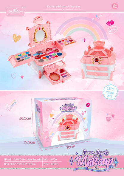 Girls' Cosmetics Can Store Makeup Box Toys Suit