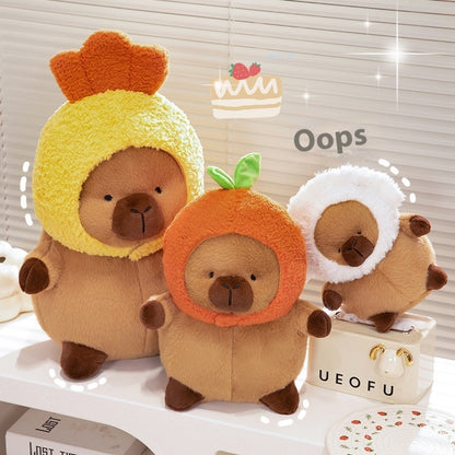 Capabala Capybara Wearing Hat Orange Hat Girls' Plush Toys Doll